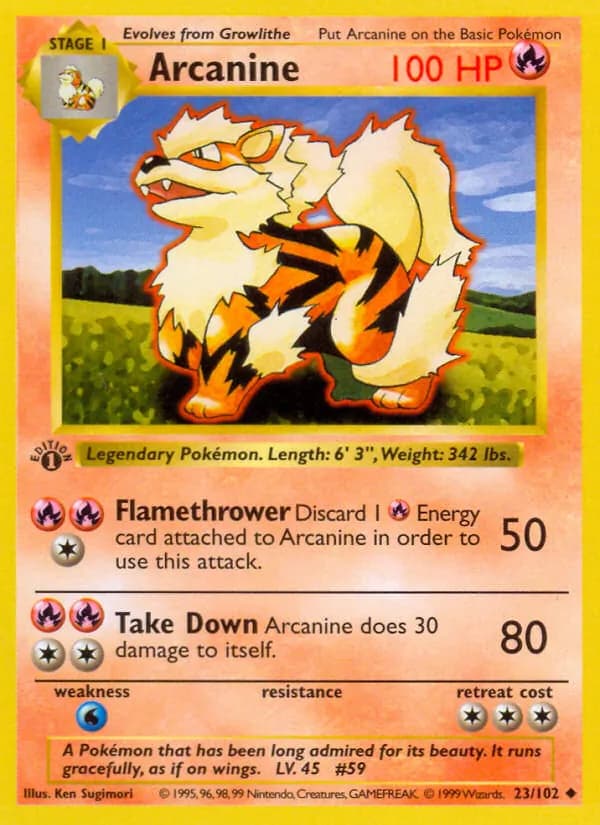 Arcanine — изображение карты