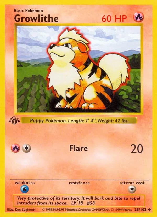 Growlithe — изображение карты