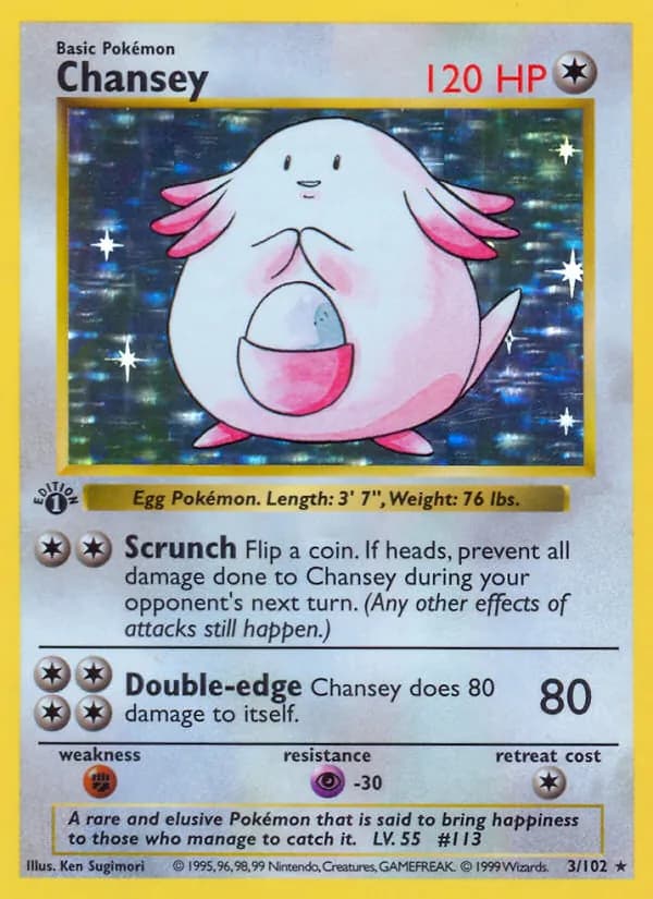 Chansey — изображение карты