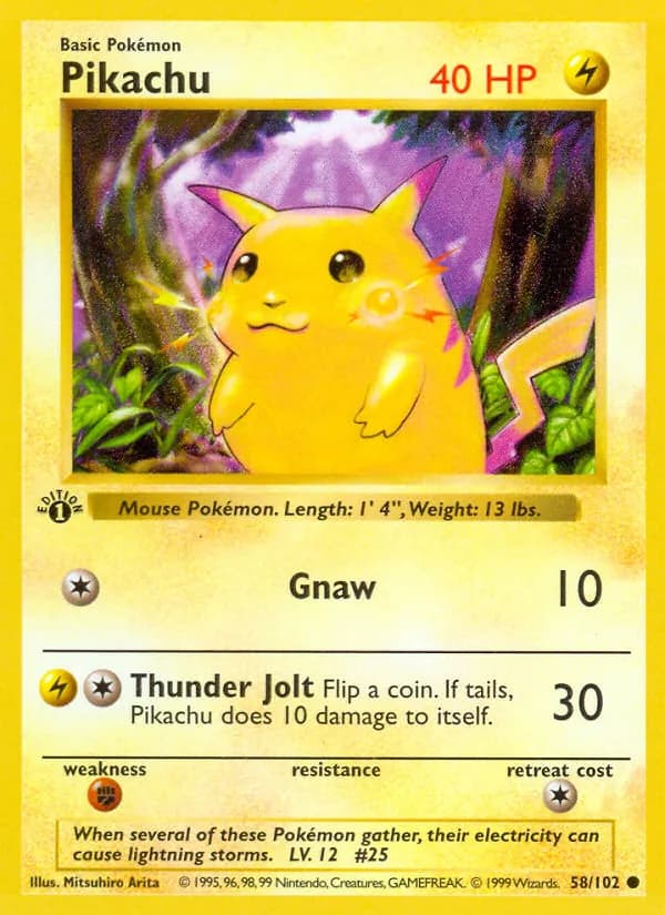 Pikachu — изображение карты