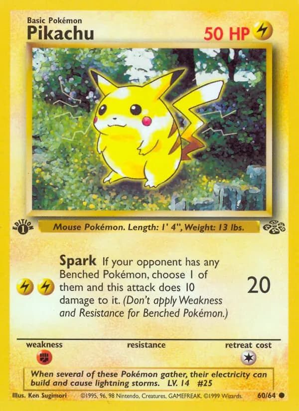 Pikachu — изображение карты