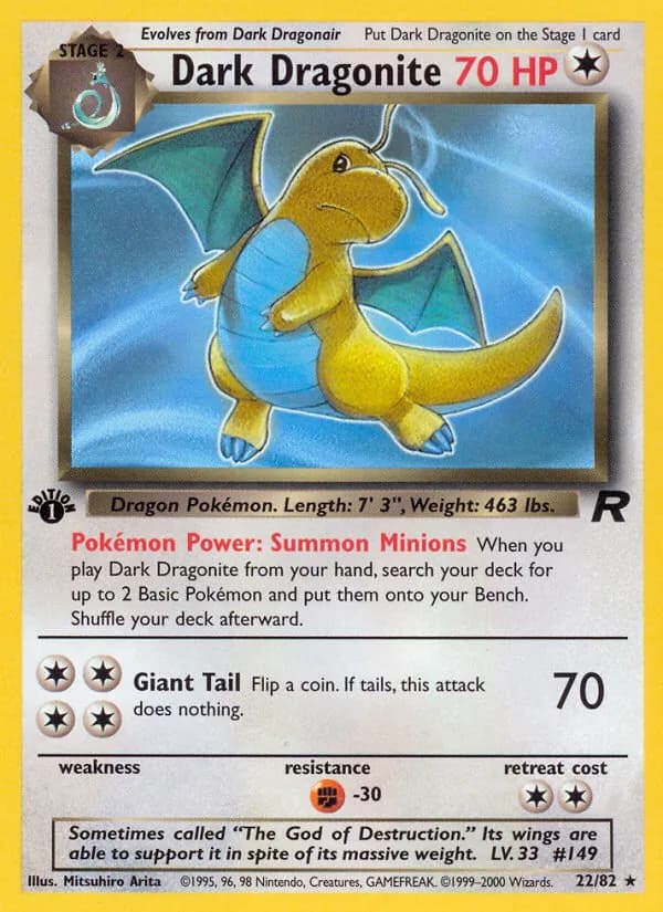 Dark Dragonite — изображение карты