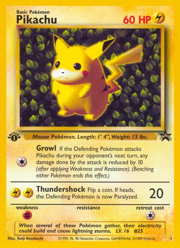 Pikachu — изображение карты