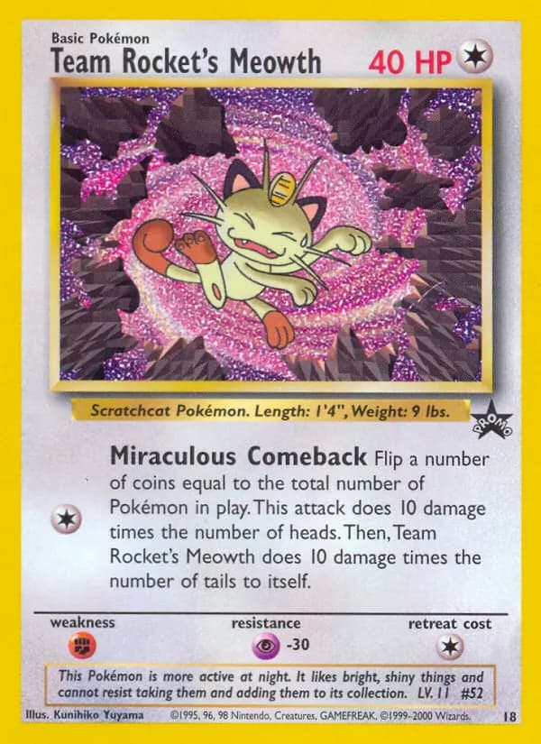 Team Rocket's Meowth — изображение карты