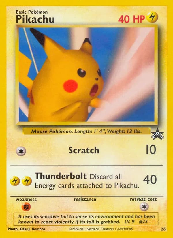 Pikachu — изображение карты