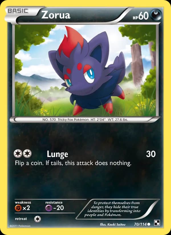 Zorua — изображение карты