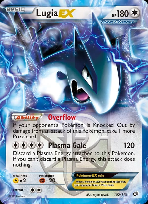 Lugia-EX — изображение карты