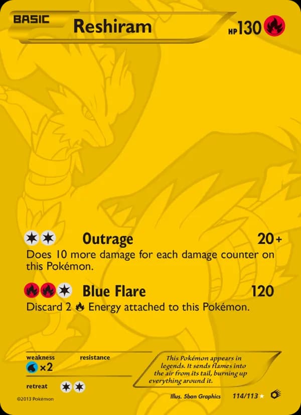 Reshiram — изображение карты
