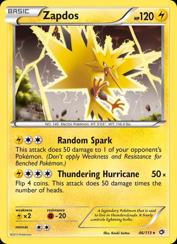 Zapdos — изображение карты