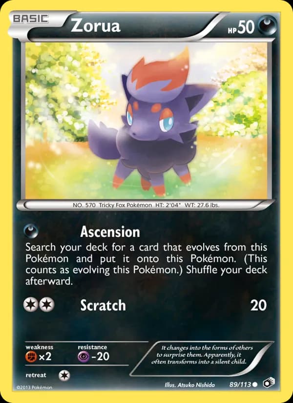 Zorua — изображение карты