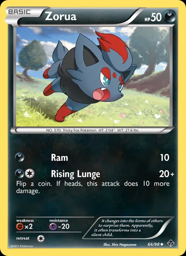 Zorua — изображение карты