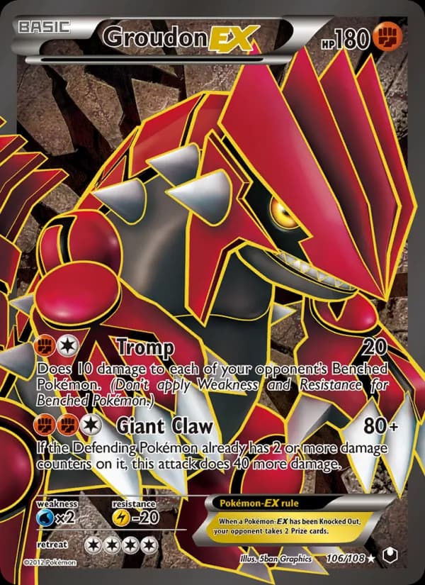 Groudon-EX — изображение карты
