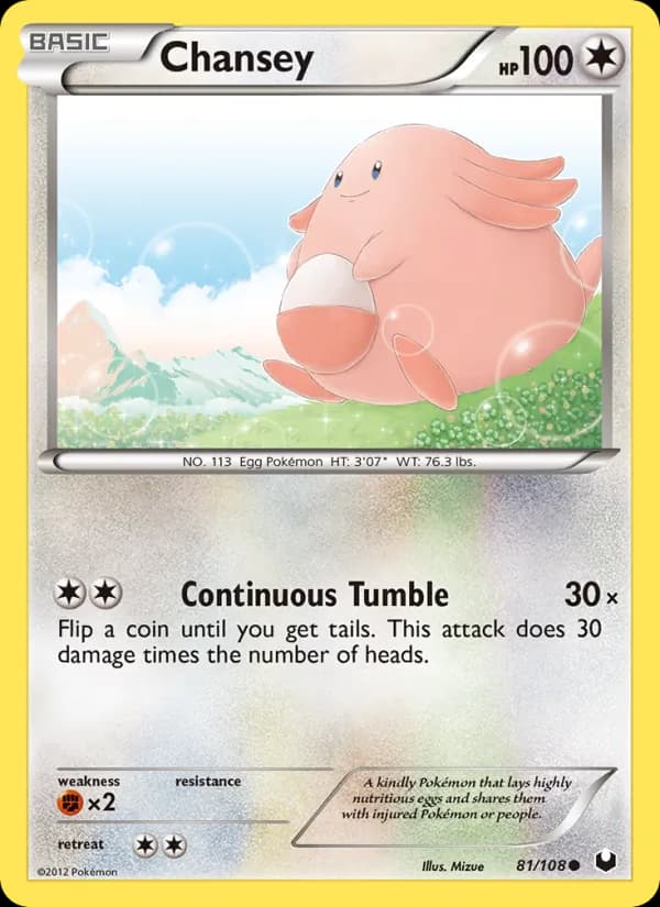 Chansey — изображение карты