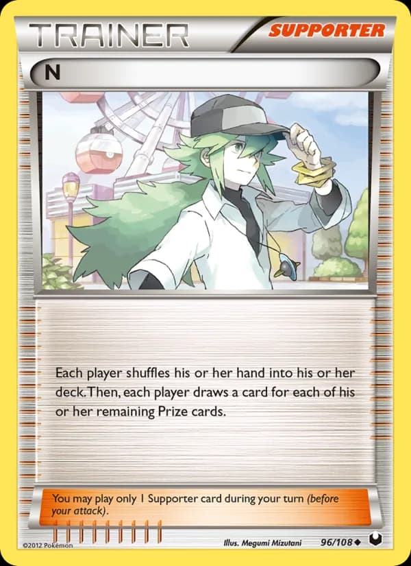 N — изображение карты
