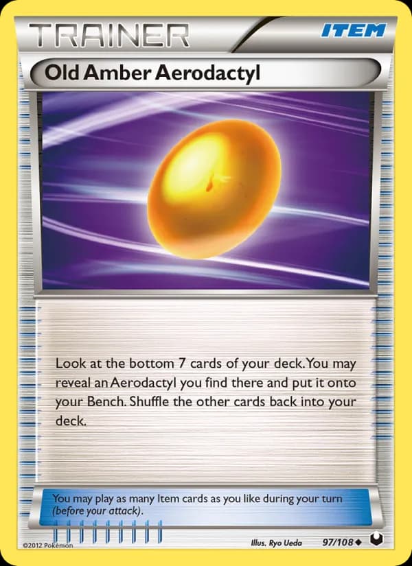 Old Amber Aerodactyl — изображение карты