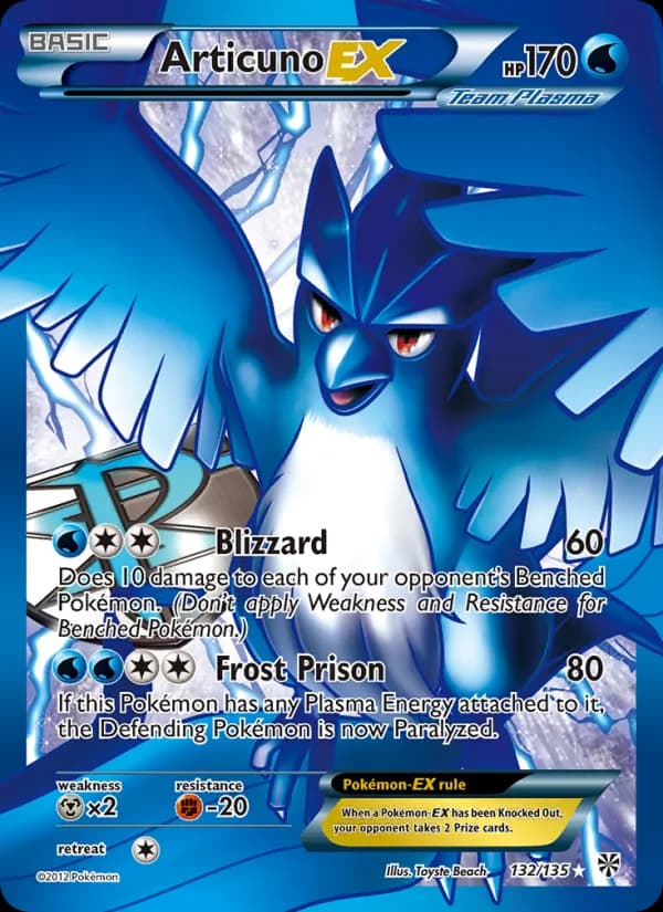 Articuno-EX — изображение карты