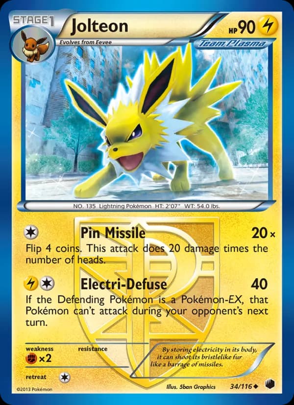 Jolteon — изображение карты