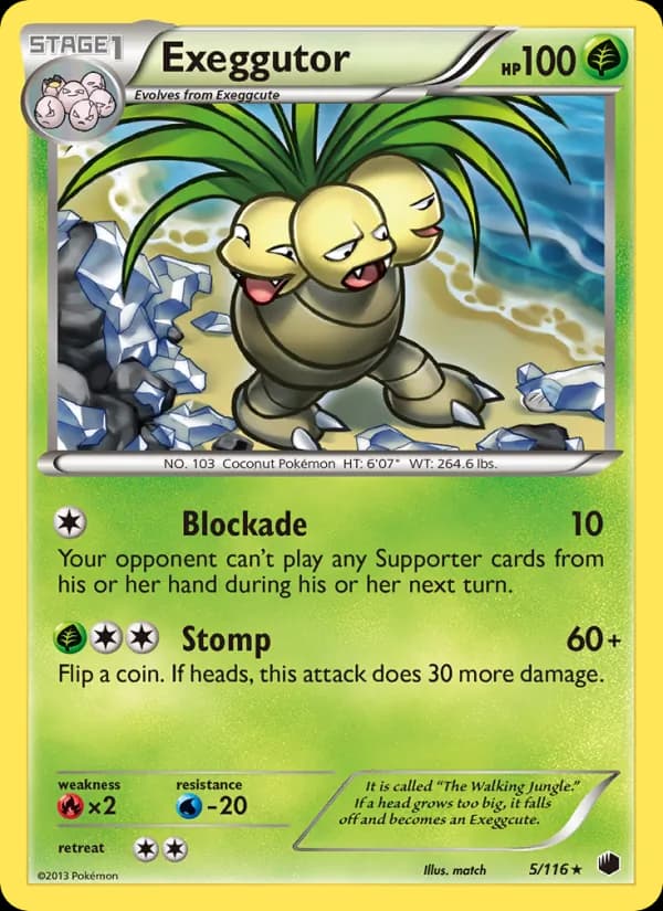 Exeggutor — изображение карты