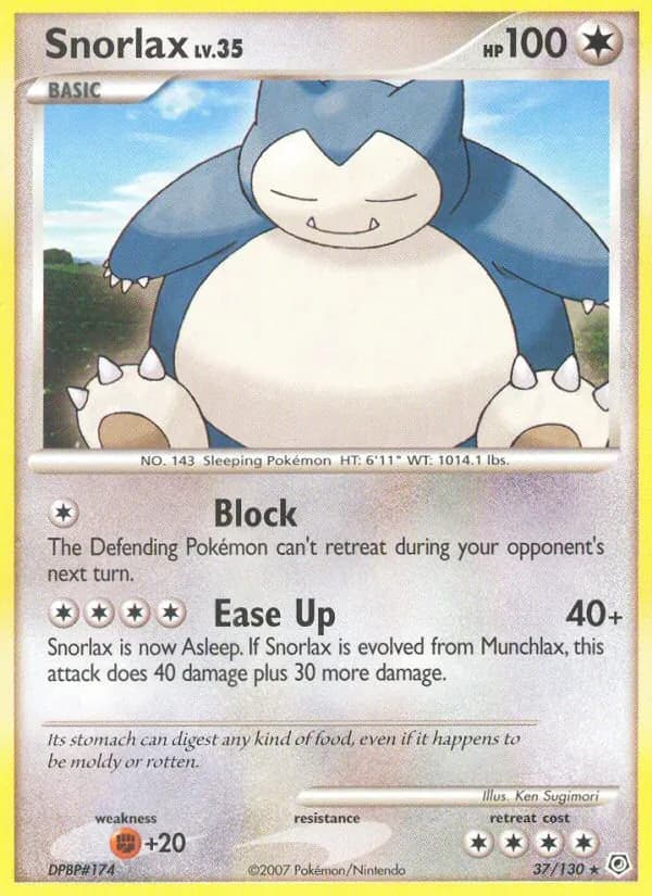 Snorlax — изображение карты