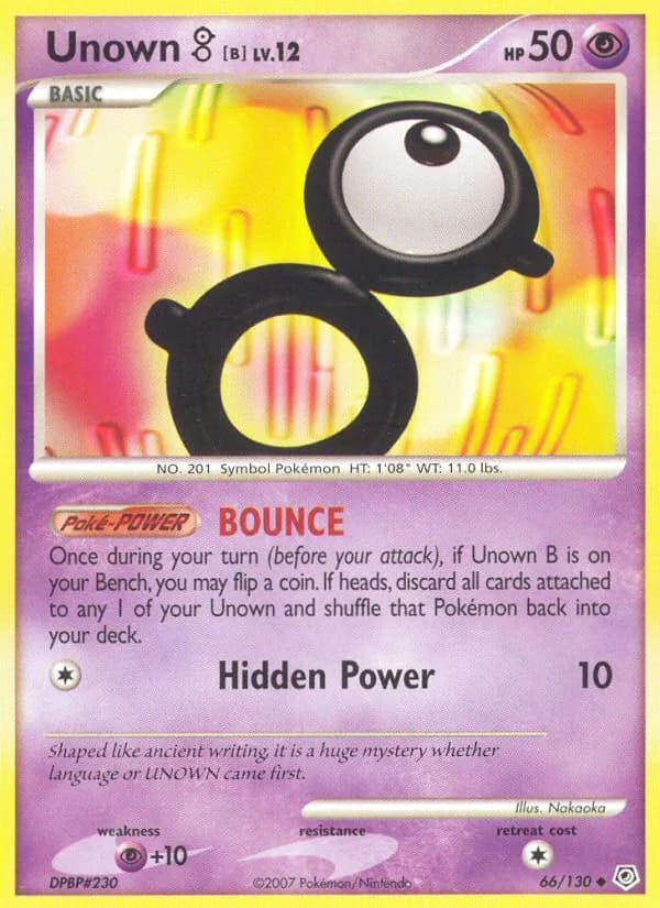 Unown B — изображение карты