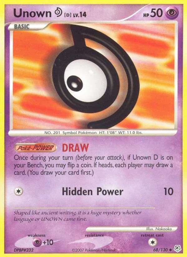 Unown D — изображение карты