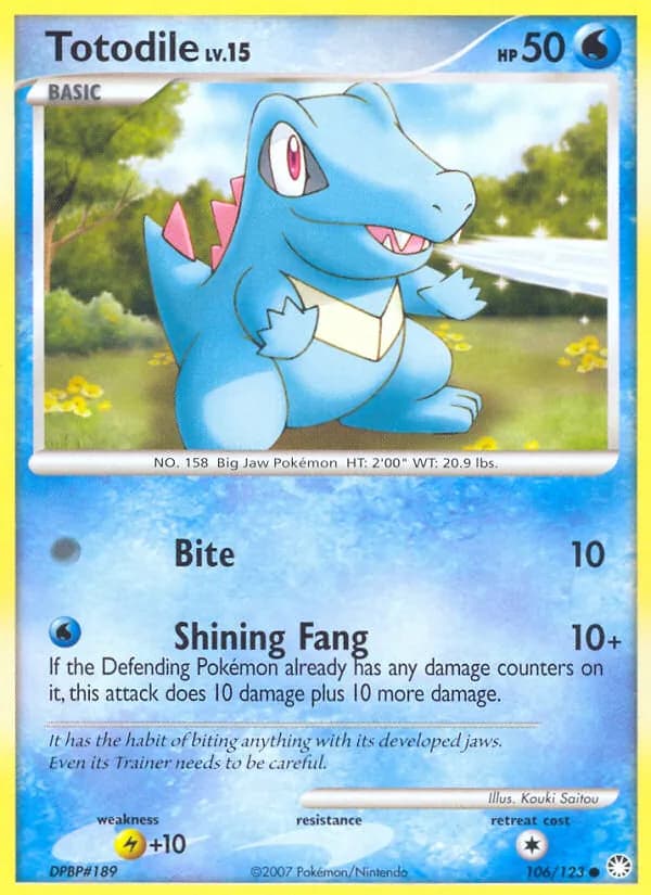 Totodile — изображение карты