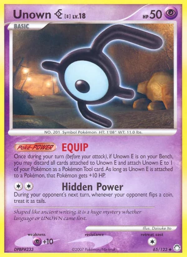 Unown E — изображение карты