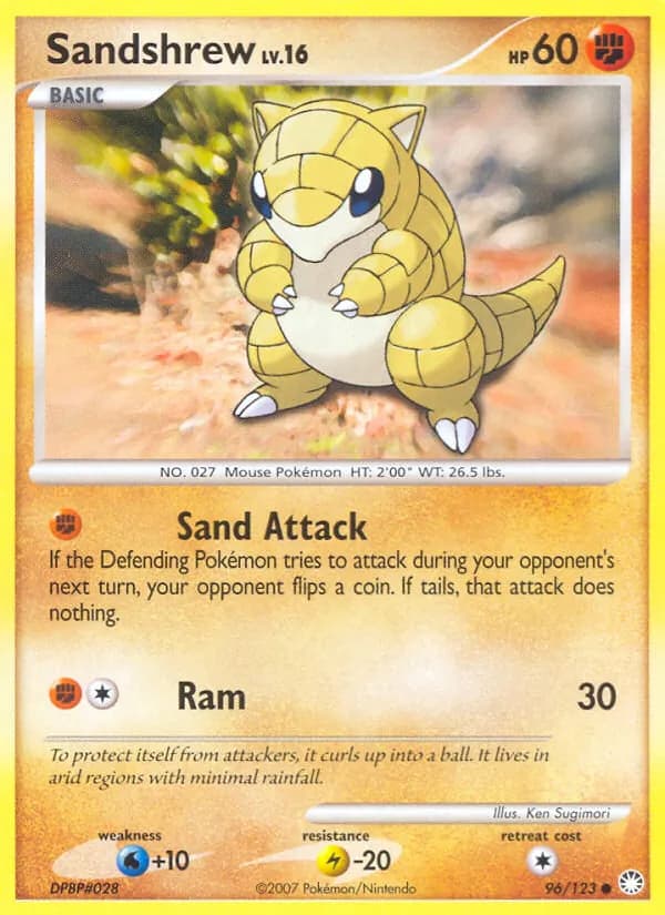 Sandshrew — изображение карты