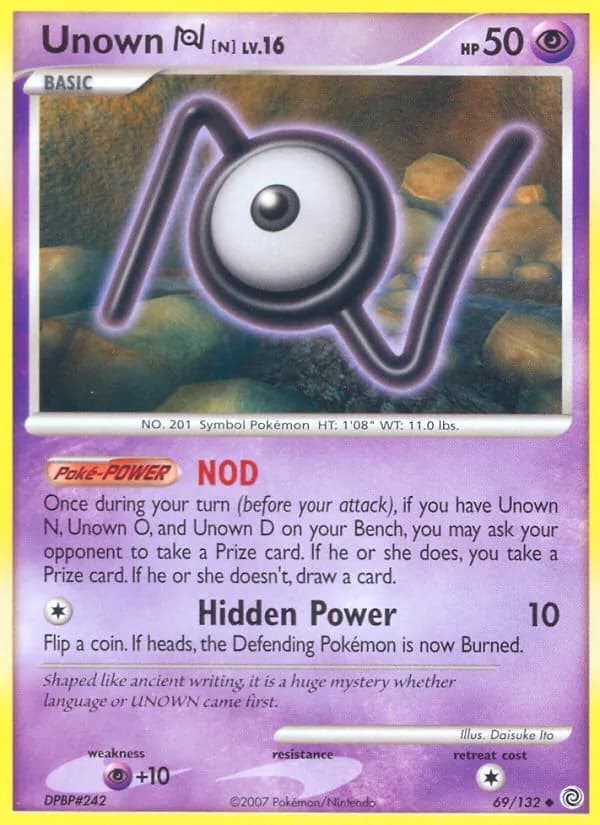Unown N — изображение карты