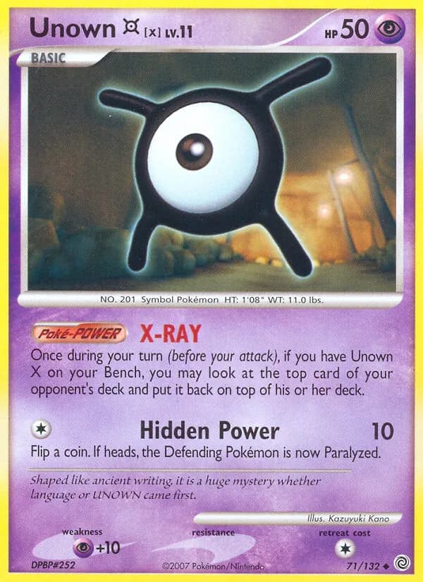 Unown X — изображение карты