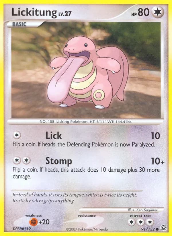 Lickitung — изображение карты