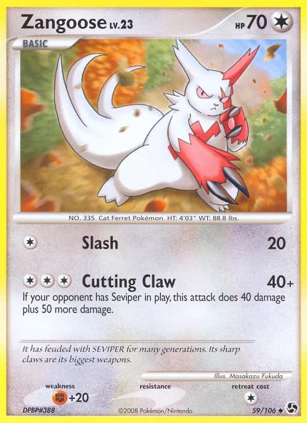Zangoose — изображение карты