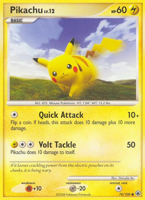 Pikachu — изображение карты
