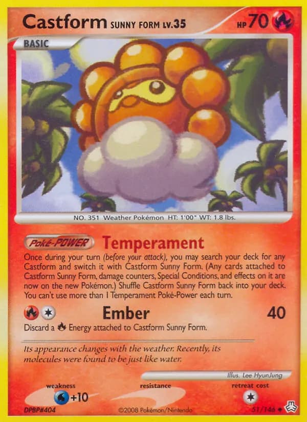 Castform Sunny Form — изображение карты