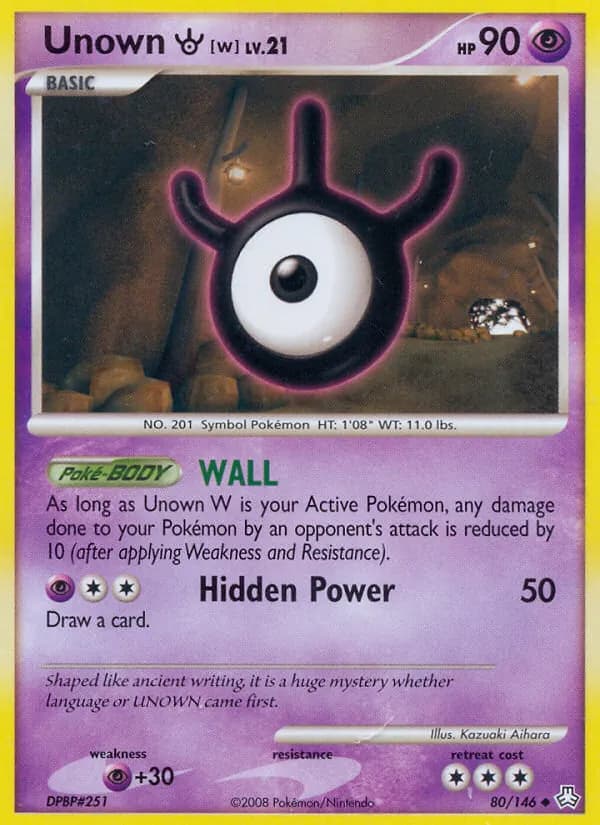 Unown W — изображение карты