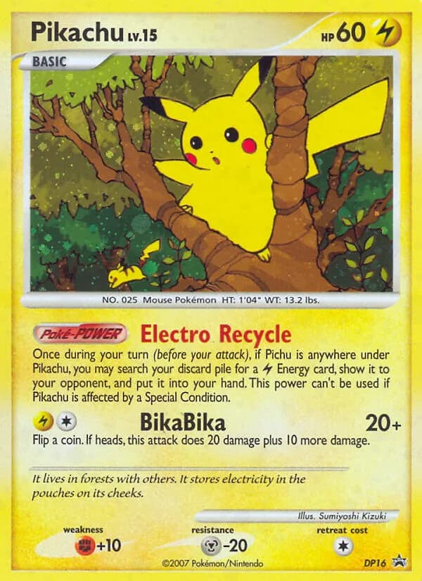 Pikachu — изображение карты