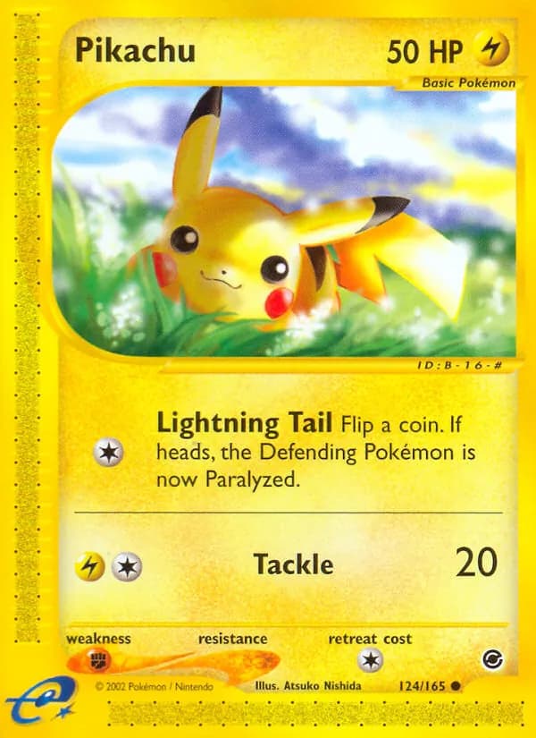 Pikachu — изображение карты