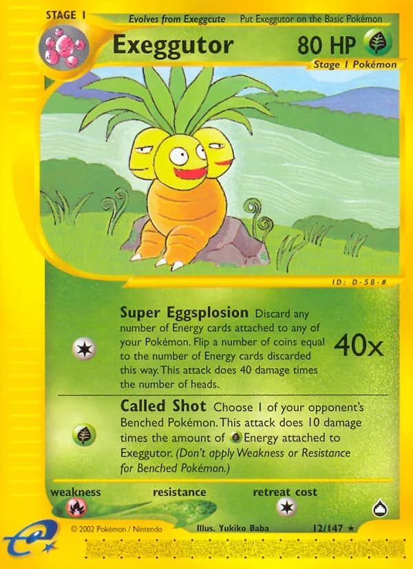 Exeggutor — изображение карты