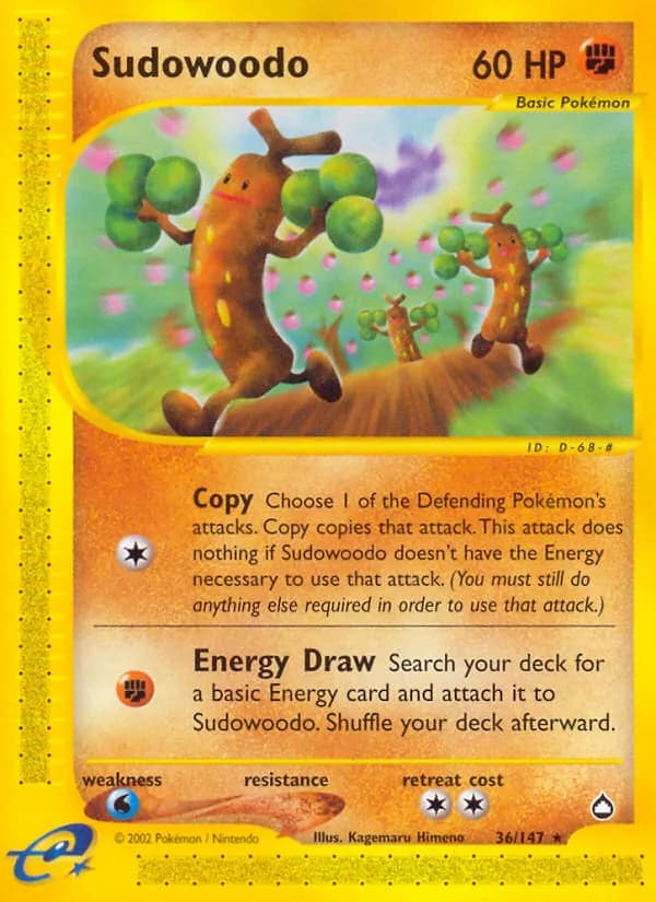 Sudowoodo — изображение карты