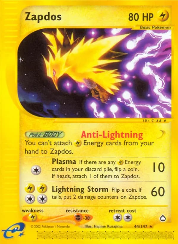 Zapdos — изображение карты