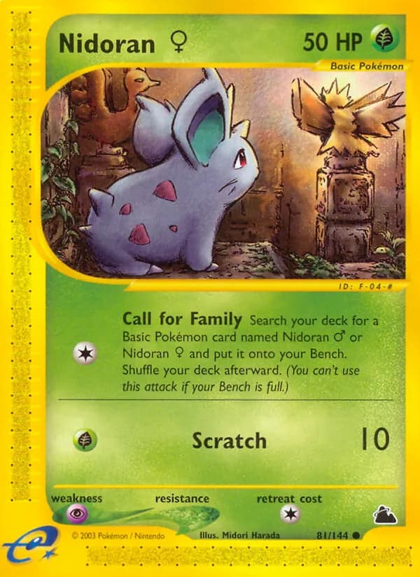 Nidoran ♀ — изображение карты