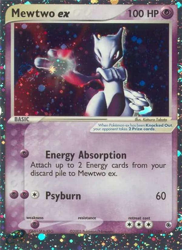 Mewtwo ex — изображение карты
