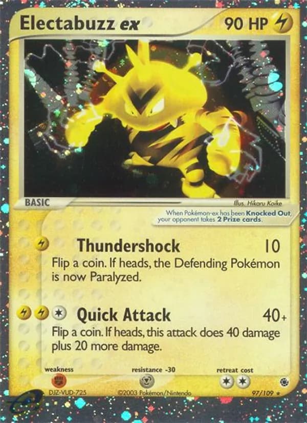 Electabuzz ex — изображение карты