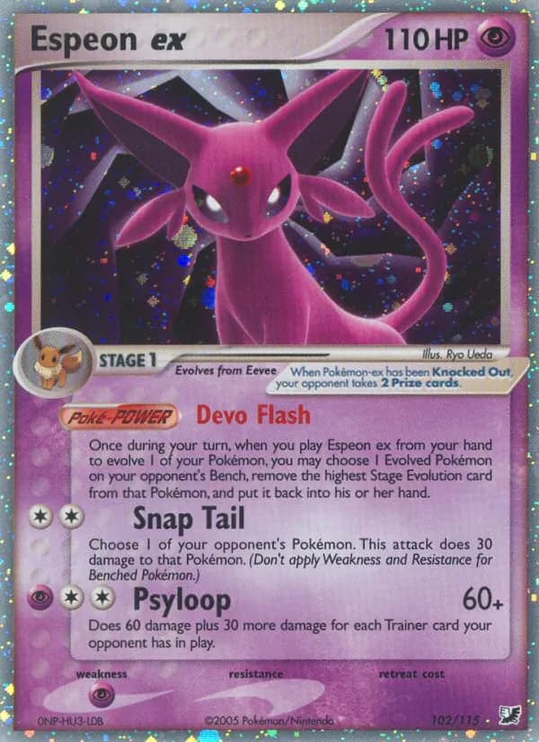 Espeon ex — изображение карты