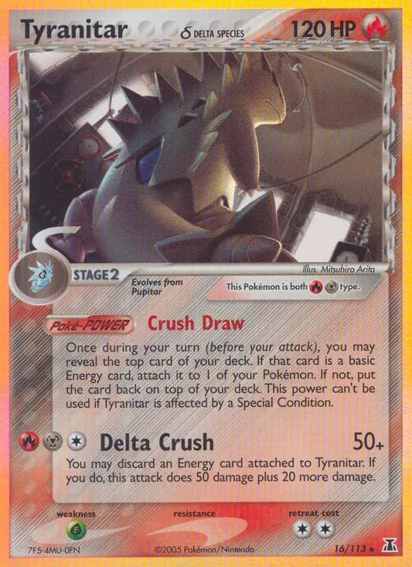 Tyranitar δ — изображение карты