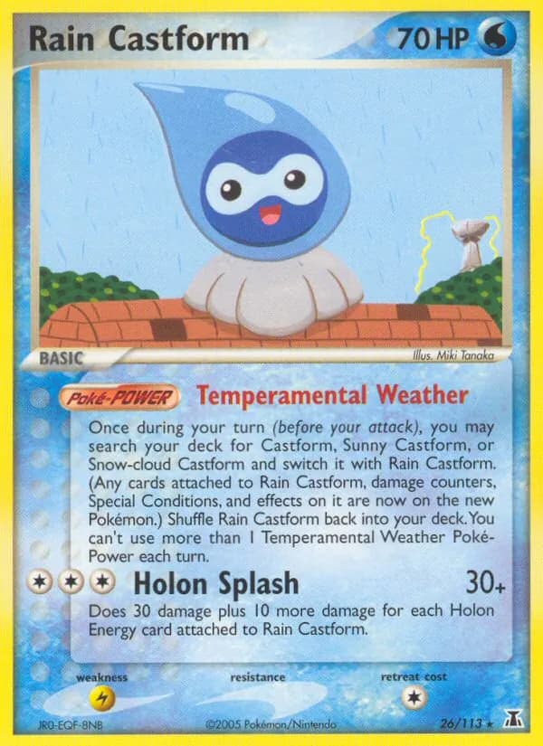 Rain Castform — изображение карты