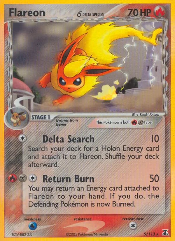 Flareon δ — изображение карты