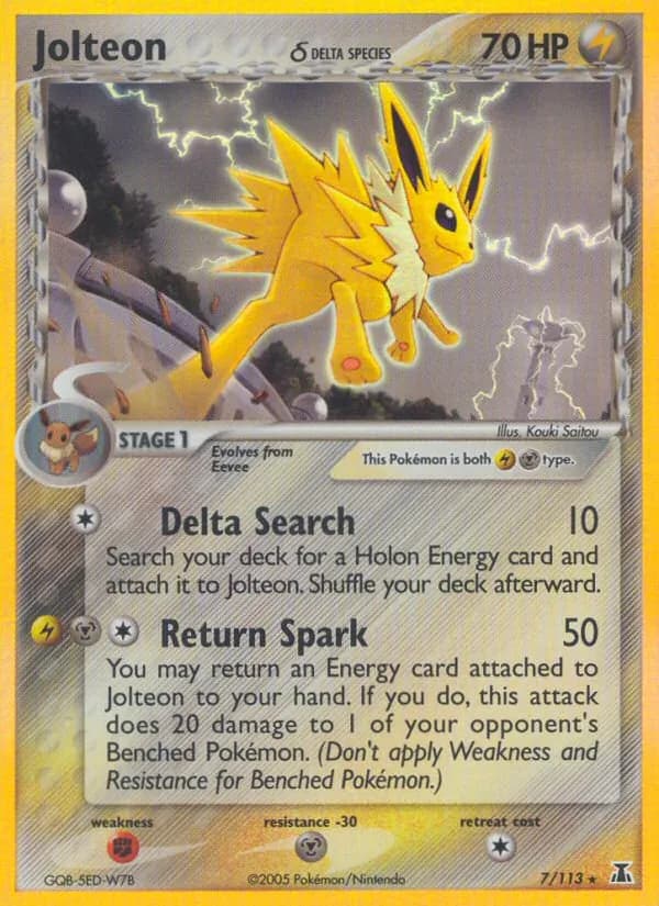 Jolteon δ — изображение карты