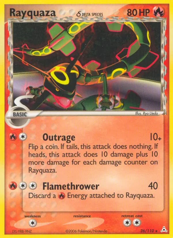 Rayquaza δ — изображение карты