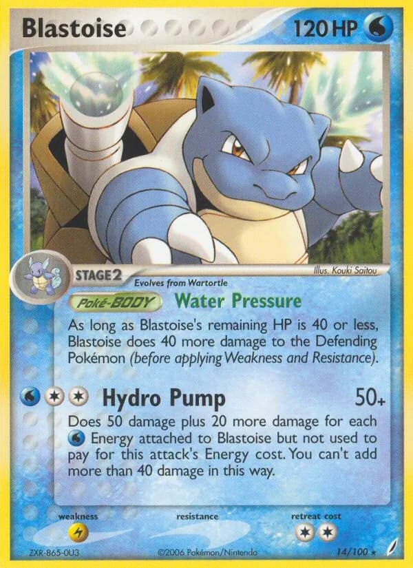 Blastoise — изображение карты